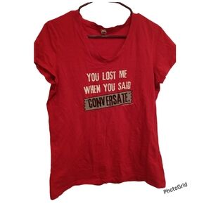 Red Statement Women's Tee